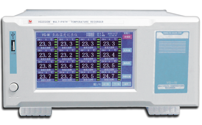 威格多路溫度測量儀 溫升測試儀(VG1016W)廠家直銷，品質(zhì)保障插圖