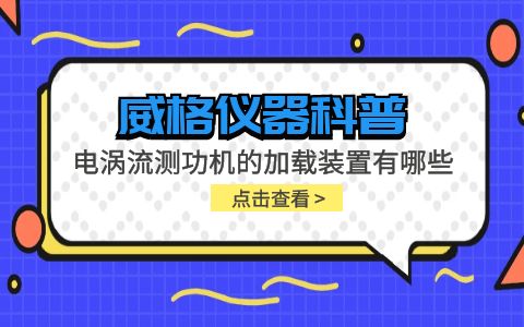 威格儀器-電渦流測功機(jī)的加載裝置有哪些插圖