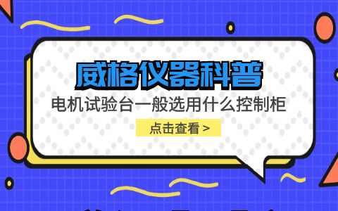 威格儀器-電機(jī)試驗(yàn)臺一般選用什么控制柜插圖